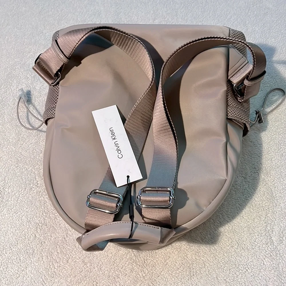 Calvin KLEIN Jessie Mesh Side Pocket Nylon Backpack
